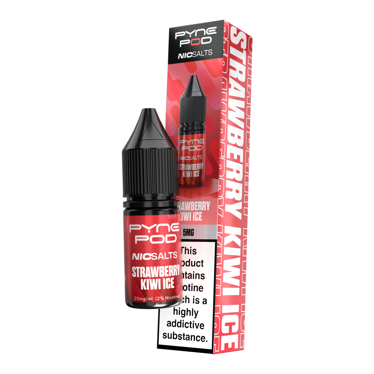 Pyne Pod Nic Salts - Strawberry Kiwi Ice E-liquid Salt Nic