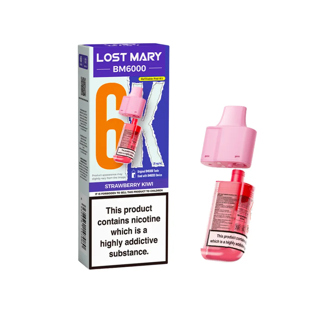 Lost Mary BM6000 - Replacement Pods - Strawberry Kiwi