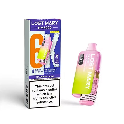 Lost Mary BM6000 - Rechargeable Replacement Pod Device - Strawberry Kiwi