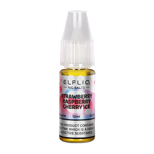 Elf Bar ELFLIQ - Strawberry Raspberry Cherry Ice 10ml E-liquid Salt Nic