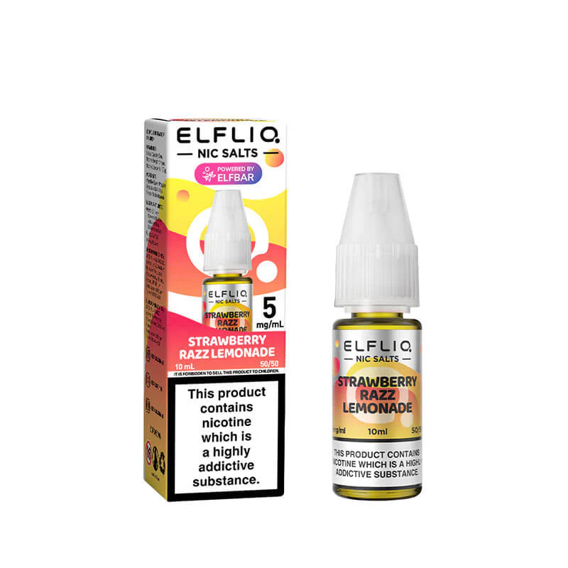 Elf Bar ELFLIQ - Strawberry Razz Lemonade 10ml E-liquid Salt Nic - Ubervape