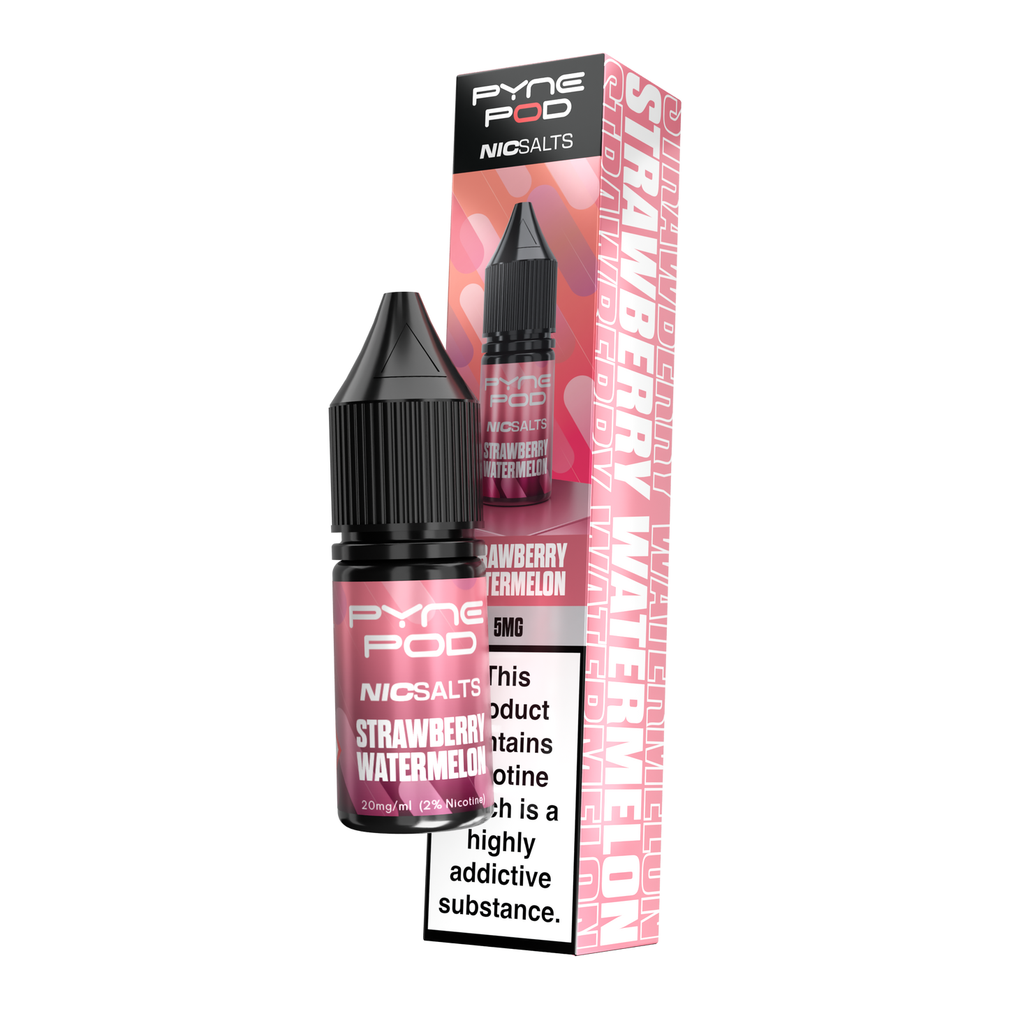 Pyne Pod Nic Salts - Strawberry Watermelon E-liquid Salt Nic