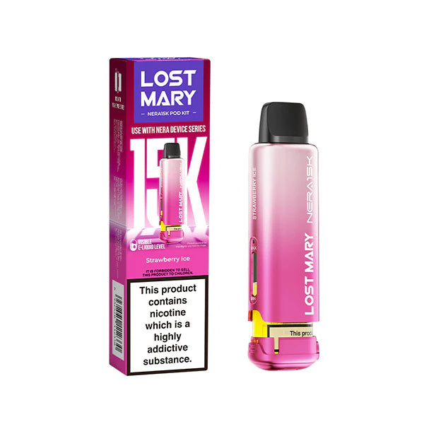 Lost Mary Nera15k - Rechargeable Disposable Pod Device - Strawberry Ice