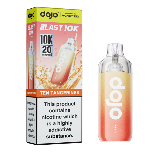 Vaporesso DOJO Blast 10K - Replacement Disposable Pod Device - Ten Tangerines