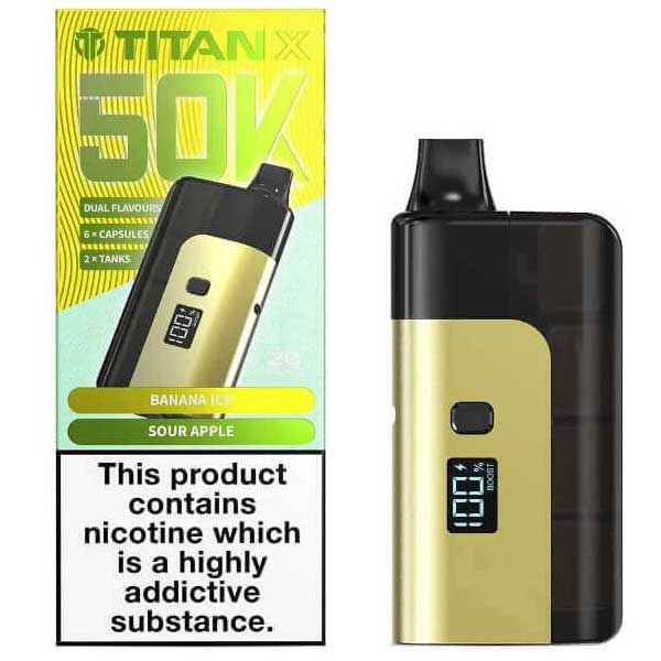 Titan X 50K Rechargeable Vape Kit — Full Pod System with Refill Capacity - Ubervape