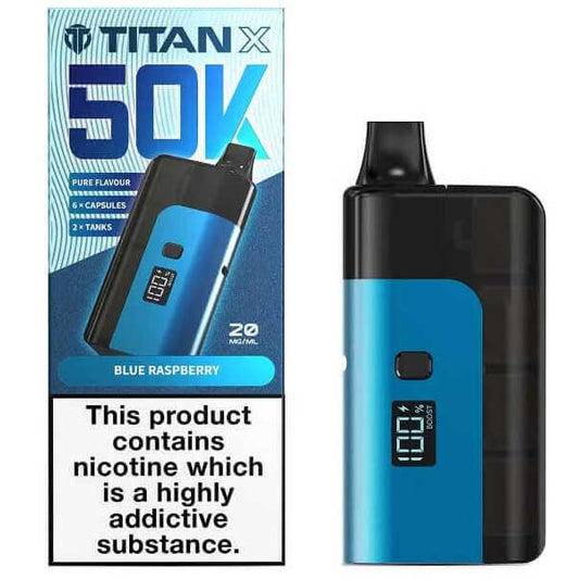 Titan X 50K Rechargeable Vape Kit — Full Pod System with Refill Capacity - Ubervape