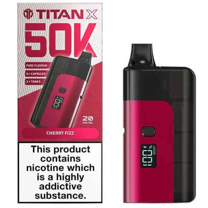 Titan X 50K Rechargeable Vape Kit — Full Pod System with Refill Capacity - Ubervape