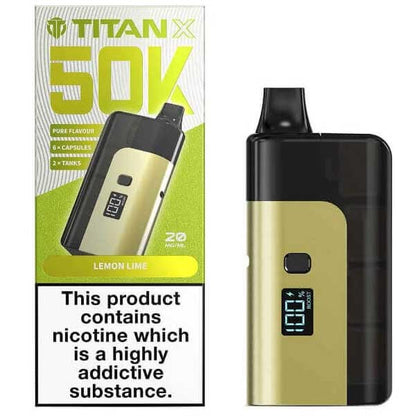 Titan X 50K Rechargeable Vape Kit — Full Pod System with Refill Capacity - Ubervape
