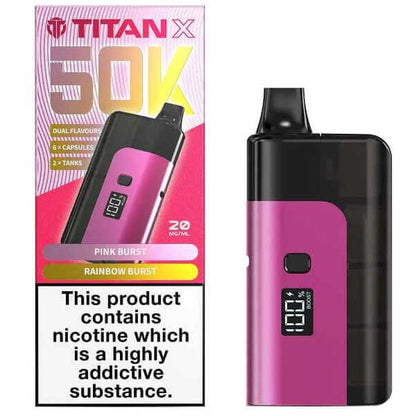 Titan X 50K Rechargeable Vape Kit — Full Pod System with Refill Capacity - Ubervape