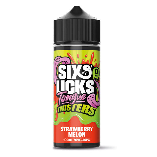 Six Licks Tongue Twister - Strawberry Melon E-liquid Salt Nic 20mg - Ubervape