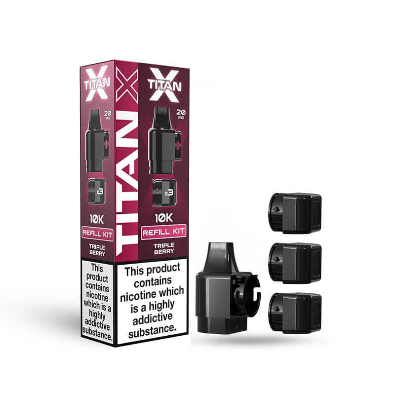 Titan X 10K - Replacement Pods - Triple Berry