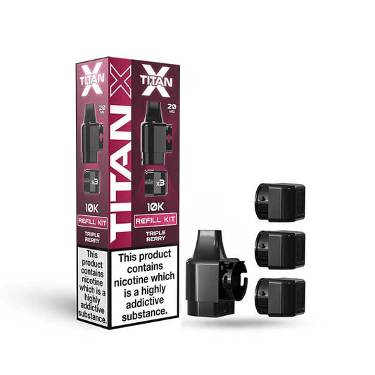 Titan X 10K - Replacement Pods - Triple Berry