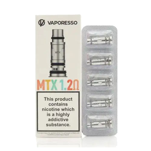 Vaporesso MTX Coils - 1.2ohm Coils x 5 (Pack)