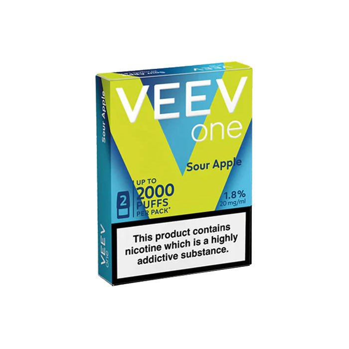 VEEV ONE - Sour Apple - 2ml Pre-filled Pods x2 (Pack)