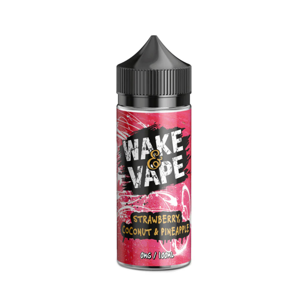 Wake n Vape - Strawberry Coconut & Pineapple E-liquid 120ml Shortfill