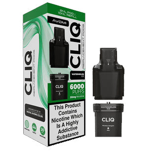 Avomi Cliq 6,000 Puff Refill Pods 12ml - Watermelon Ice