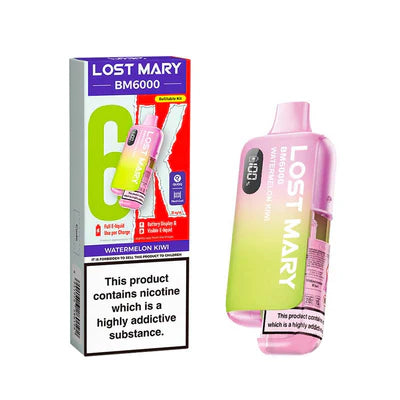 Lost Mary BM6000 - Rechargeable Replacement Pod Device - Watermelon Kiwi - Ubervape