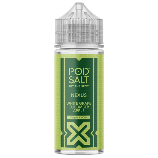 Pod Salt Nexus - White Grape Cucumber Apple E-liquid 120ML Shortfill