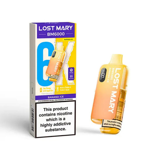 Lost Mary BM6000 - Rechargeable Replacement Pod Device - Banana Ice - Ubervape