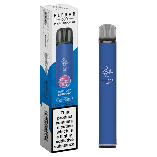 Elf Bar 600 - Prefilled Pod Device - Blue Razz Lemonade