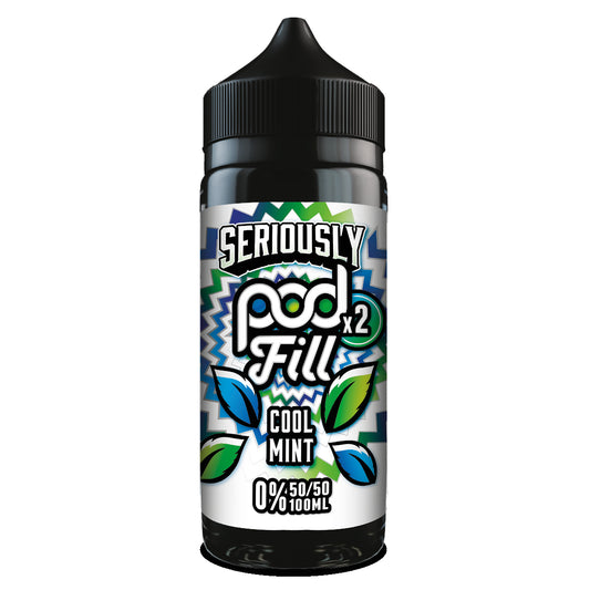 Seriously Doozy Pod Fill 2 - Cool Mint 120ml 50/50 Shortfill