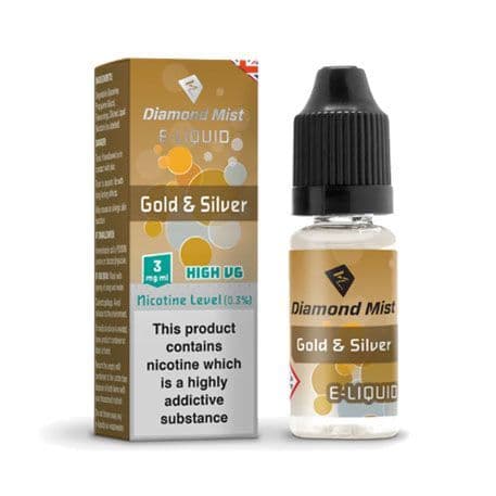 Diamond Mist E Liquid High VG - Gold & Silver 3mg