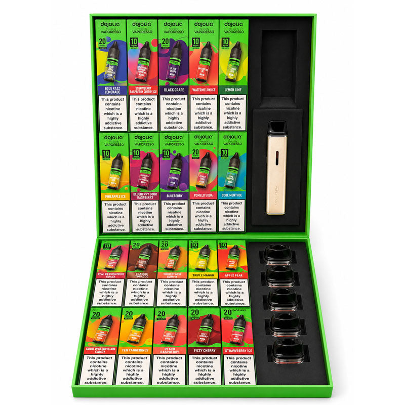Dojoliq 20-Flavour Gift Set with XROS 4 Mini