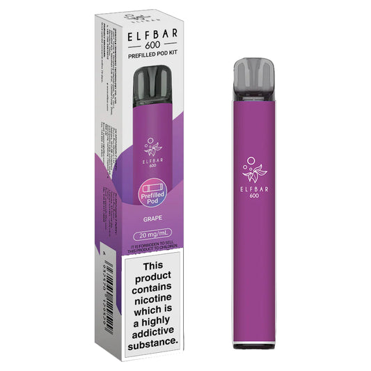 Elf Bar 600 - Prefilled Pod Device - Grape