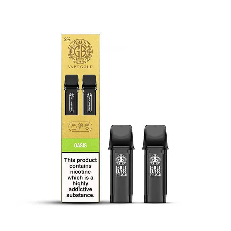 Gold Bar Reload - Oasis Prefilled Pods x 2 (Pack) - DISCONTINUED - Ubervape