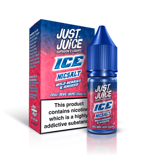Just Juice ICE - Wild Berries & Aniseed 10ml E-liquid Salt Nic - 20MG DISCONTINUED