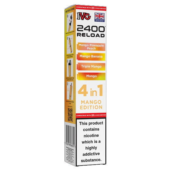 IVG 2400 4in1 Reload - Replacement Pods - Mango Edition