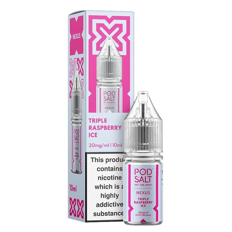 Pod Salt Nexus - Triple Raspberry Ice E-liquid Salt Nic