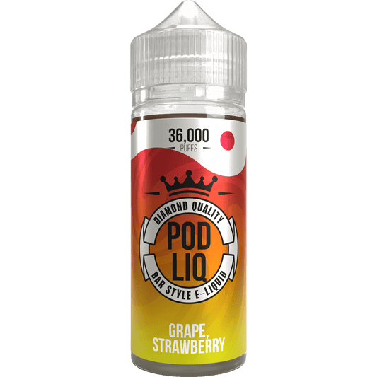 Riot Squad POD LIQ - Grape Strawberry - 120ml Shortfill 50/50 E-liquid