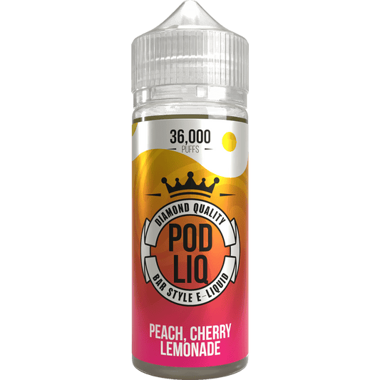 Riot Squad POD LIQ - Peach Cherry Lemonade - 120ml Shortfill 50/50 E-liquid