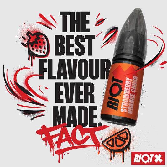 Riot Squad - Riot X - Strawberry Orange Crush - Nic Salt - Ubervape