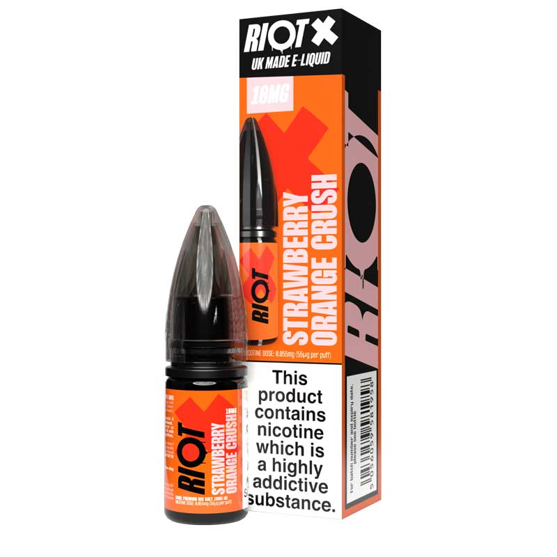 Riot Squad - Riot X - Strawberry Orange Crush - Nic Salt - Ubervape