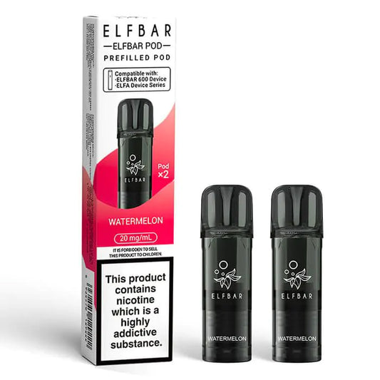 Elf Bar 600 - Prefilled Pods- Watermelon x 2 (Pack)