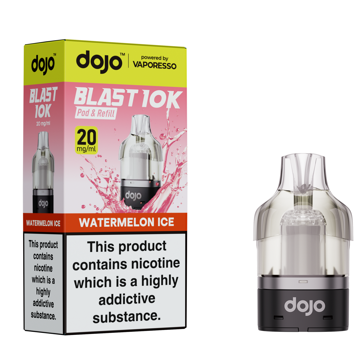 Vaporesso DOJO Blast 10K - Pod & Refill 10ml - Watermelon Ice