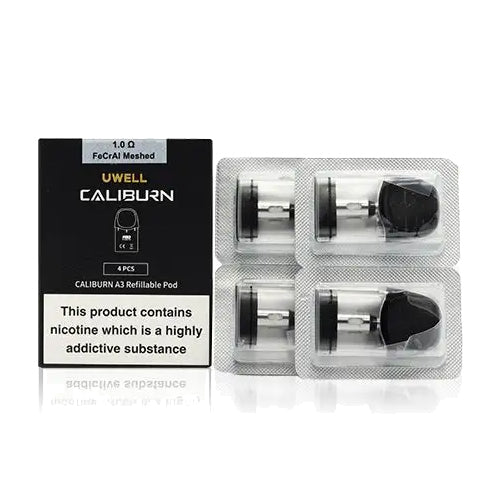Uwell Caliburn A3 - 1.0ohm Pods x 4 (Pack)