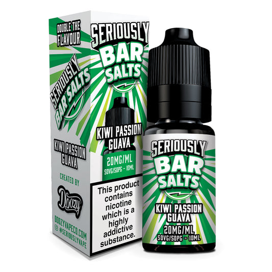 Seriously Bar Salts - Kiwi Passion Guava E-liquid Salt Nic
