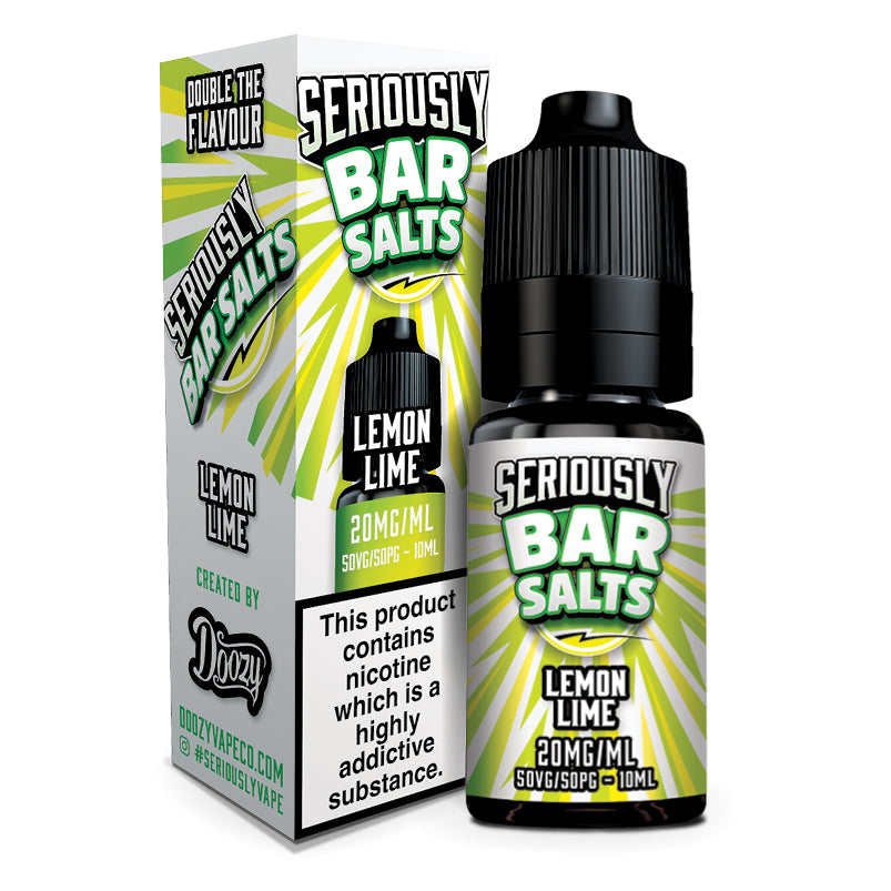 Seriously Bar Salts - Lemon Lime E-liquid Salt Nic