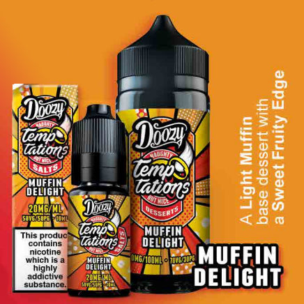 Doozy Temptations - Muffin Delight 120ml Shortfill