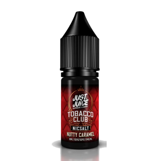 Just Juice Tobacco Club - Nutty Caramel 10ml E-liquid Salt Nic 11mg - CLEARANCE BB4 10/25