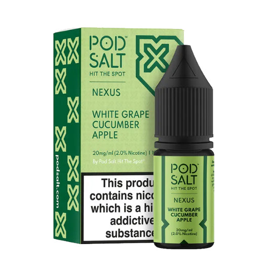 Pod Salt Nexus - White Grape Cucumber Apple E-liquid Salt Nic