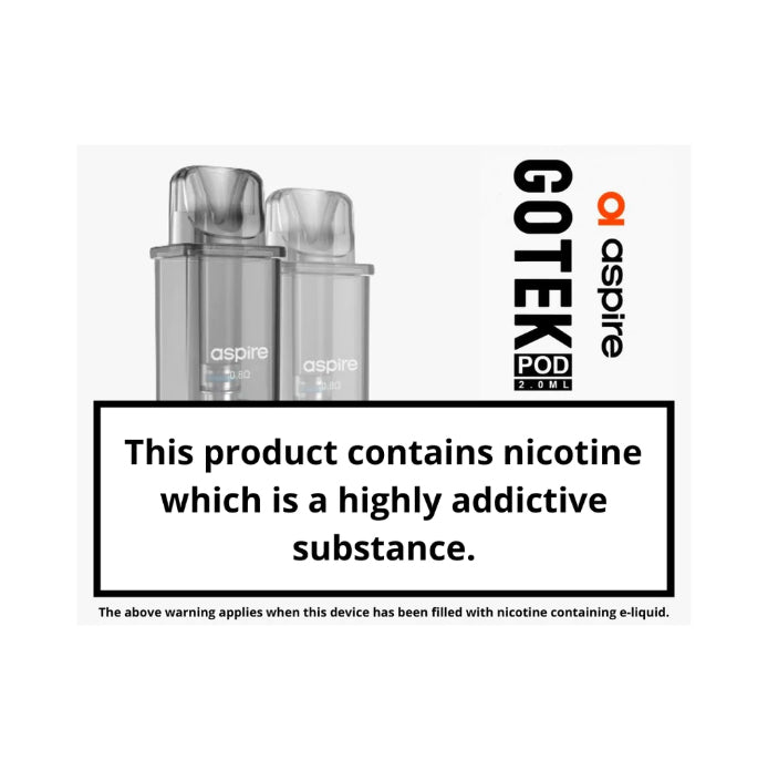 aspire gotek x 2 pods Aspire Gotek X 2 Pod Kit - Free Next Day Deivery main image 0