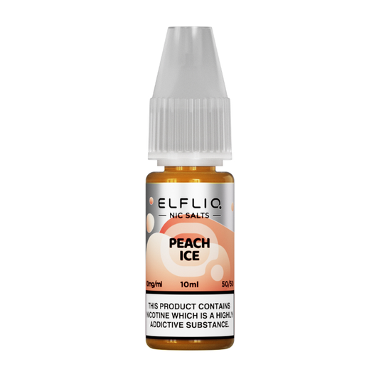 Elf Bar ELFLIQ - Peach Ice 10ml E-liquid Salt Nic