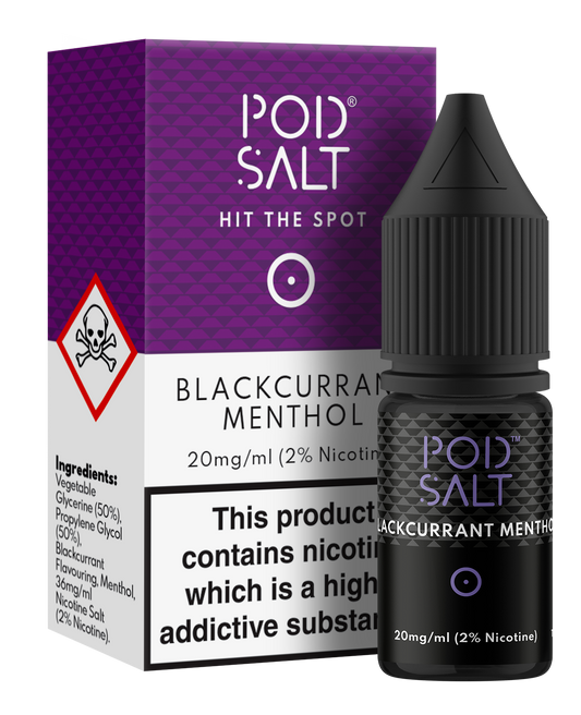 Pod Salt - Blackcurrant Menthol E-liquid 20MG - CLEARANCE BB4 12/25