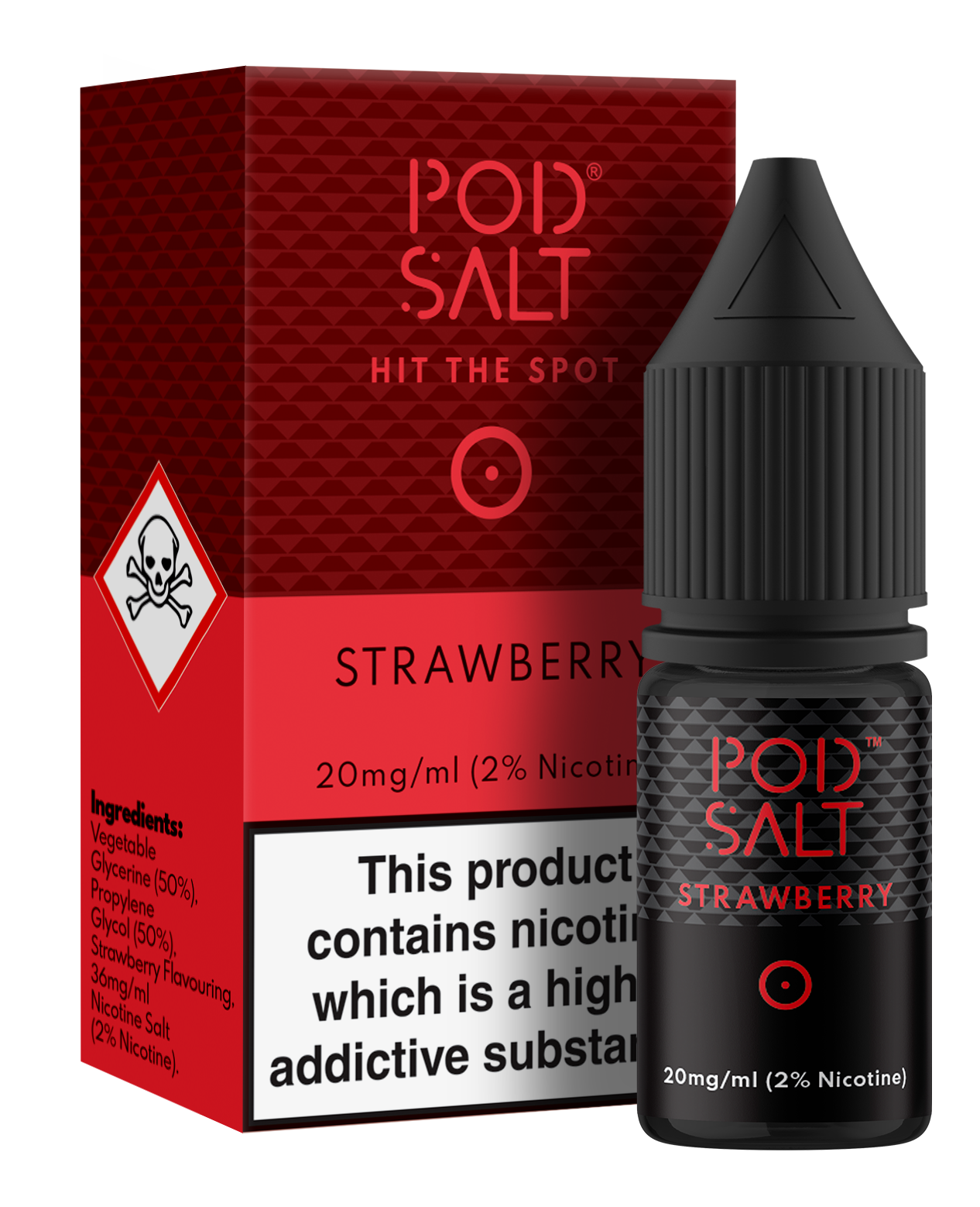 Pod Salt - Strawberry E-liquid - 20MG CLEARANCE BB4 11/25