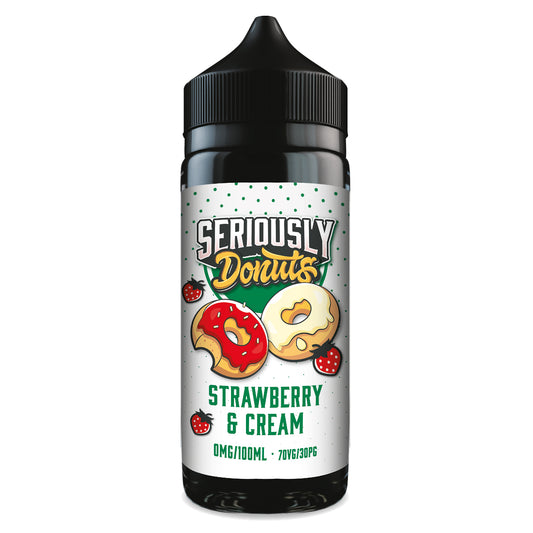 Seriously Donuts - Strawberry & Cream E-liquid 120ML Shortfill
