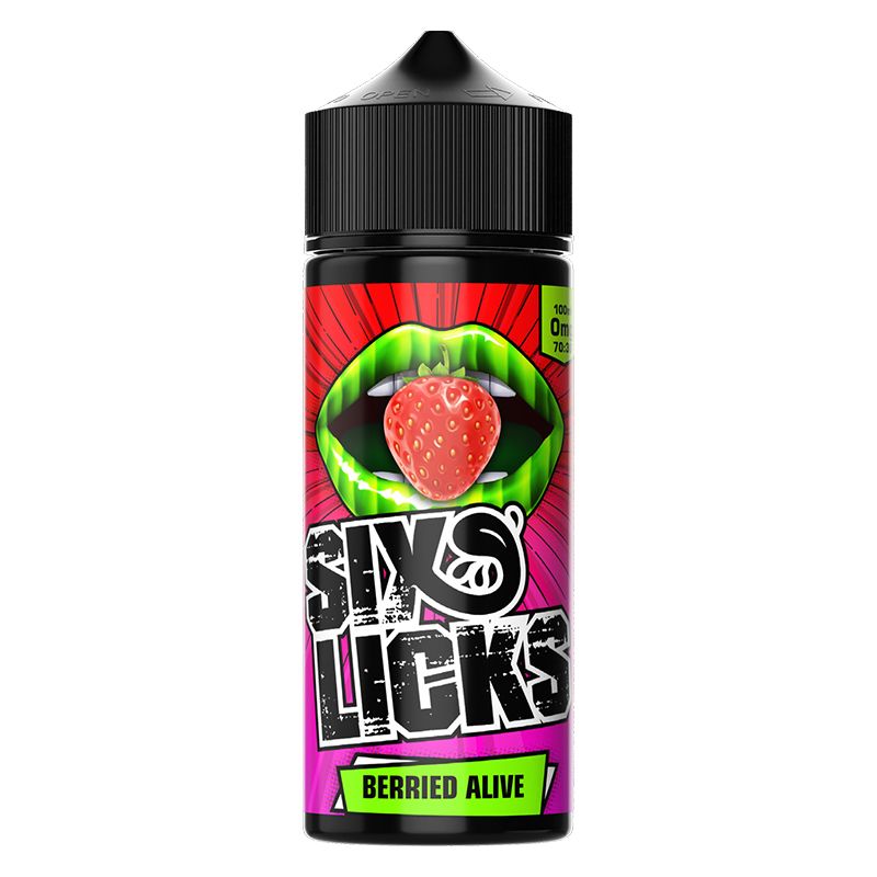 Six Licks Berried Alive E-liquid 120ML Shortfill - Ubervape